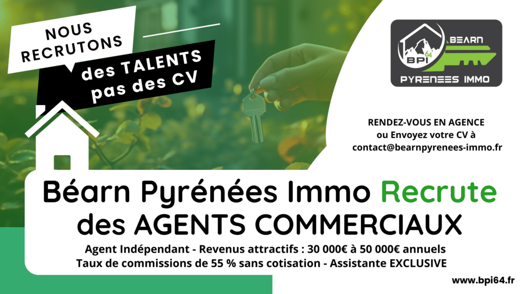 Annonce de recrutement de Béarn Pyrénées Immo