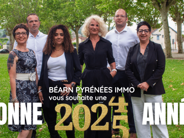 Béarn Pyrénées Immo vous souhaite une Bonne Année 2025 !